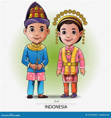 Gambar Pakaian Adat Aceh Kartun Pakaian Adat