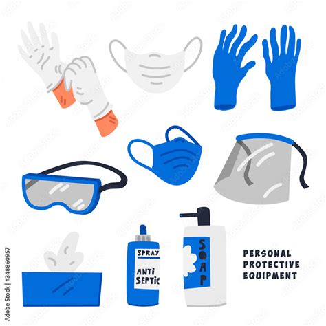 Ppe Personal Protective Equipment Products And Supplies Used To
