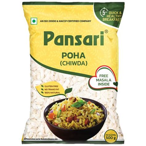 Buy Pansari Poha Chiwda Gluten Free Rich In Dietary Fibre Online At