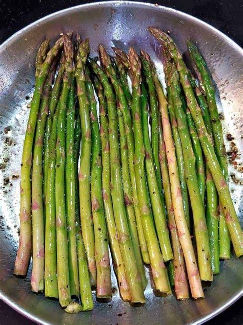Heat butter or olive oil in a large skillet over medium heat. Simple Sauteed Asparagus in 2020 | Asparagus, Cooking ...