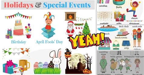 0shares Learn Holidays And Special Events Vocabulary In English With