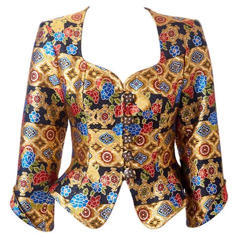 Christian Lacroix Brocade Fitted Jacket At 1stdibs Kitenge Blazers For Ladies