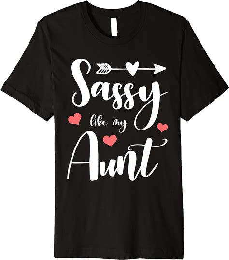 Amazon Com Sassy Like My Aunt Cute Matching Niece And Aunt Long Sleeve