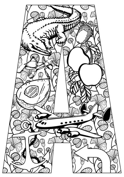 Alphabet Coloring Pages At Free Printable Colorings