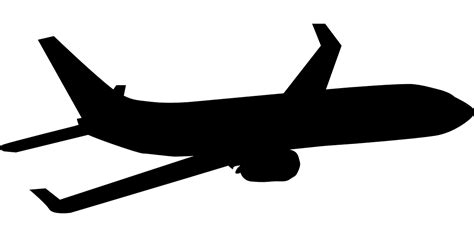 Airplane Aircraft Silhouette Clip Art Airplane Png Download 1280