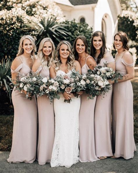8 Most Understated Neutral Wedding Colors Mauve Bridesmaid Dresses