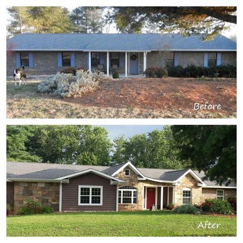 Remodeled Ranch Homes Before And After Before And After Exterior