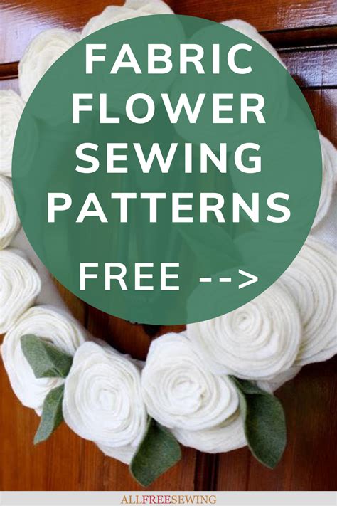 30 Fabric Flower Patterns Free