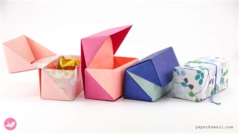 Origami Hinged Prism T Box Diagram Paper Kawaii Shop