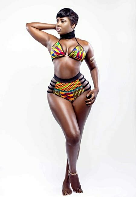Insurance Ghana Lady With The Best Curves And Cleavages In Africa Put Her Assets On Display In