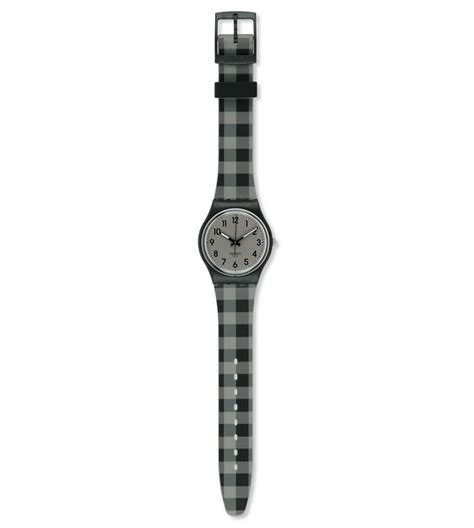 Black And Grey Checked By Swatch