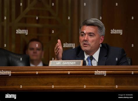 Washington DC, USA. 09th July, 2019. United States Senator Cory Gardner