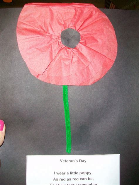 Mrs Wheelers First Grade Tidbitsveterans Day Poppy Project And Poem