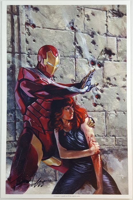 Gabriele Dellotto Iron Man And Black Widow Graphiques