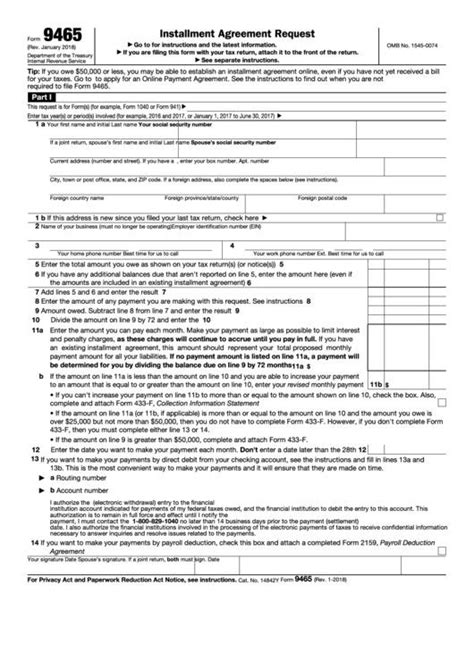 Use this as a guide in conjunction with a tax professional. Irs form 9465 Fillable 23 9465 forms and Templates Free to In Pdf in 2020 | Irs forms ...