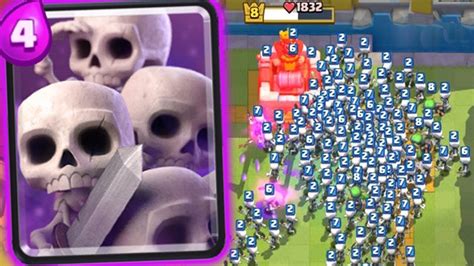 Gigante ExÉrcito De Esqueletos Clash Royale Youtube