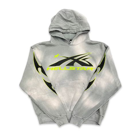 Hellstar Flames Hoodie Grey Kenshi Toronto