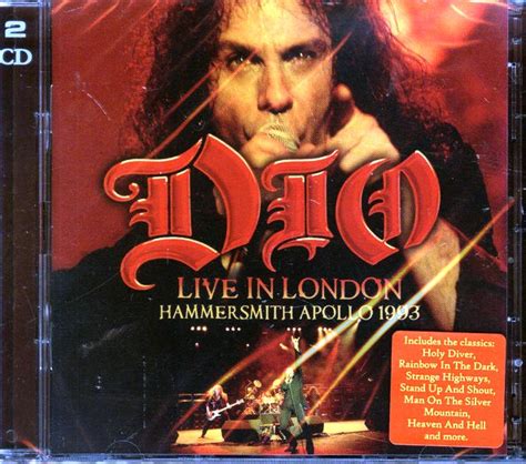 Dio Live In London Hammersmith Apollo 1993 2xcd Купить Cd с музыкой