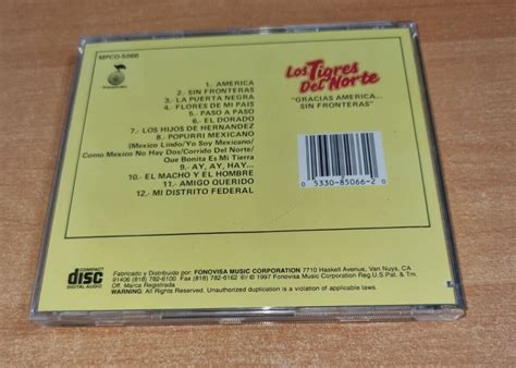 los tigres del norte gracias america sin fronteras cd usa fonovisa raro 1997 ebay