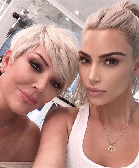 kim kardashian and kris jenner look like blonde twins in sweet mother s day tribute kift the