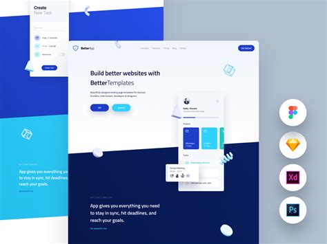 Better Mobile App Landing Page Template Ui Kit Uplabs