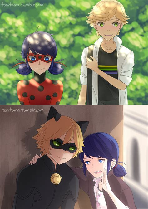 Ladybug And Adrien Chat Noir And Marinette Miraculous Ladybug Fan Art 72036 Hot Sex Picture