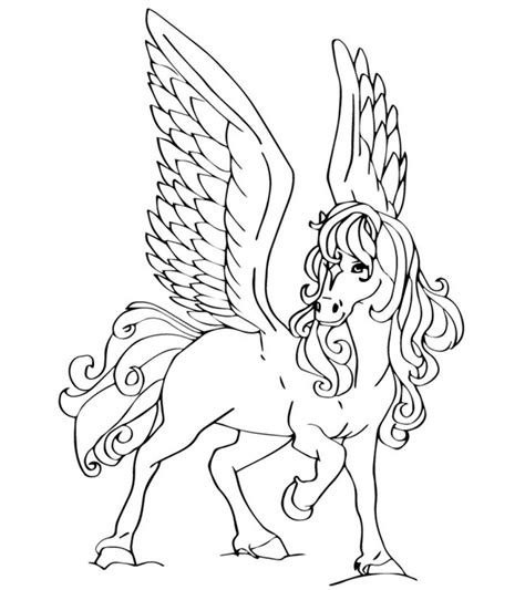 Top 10 Free Printable Pegasus Coloring Pages For Toddlers
