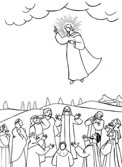Free Bible Coloring Pages For Ascension Savannahildougherty