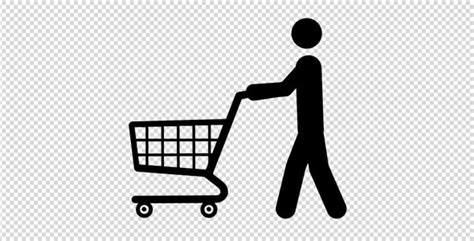 Stick Figure With Shopping Cart Motion Graphics Videohive