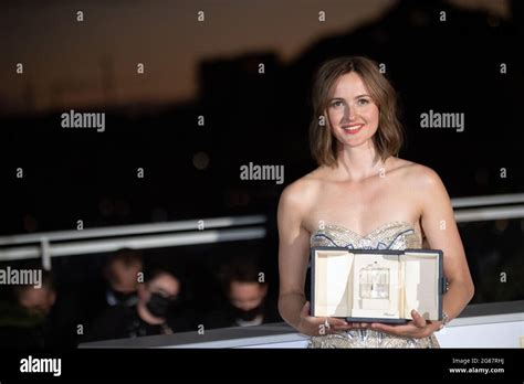 Renate Reinsve Poses With Best Actress Award For The Worst Person In The World During The 74th