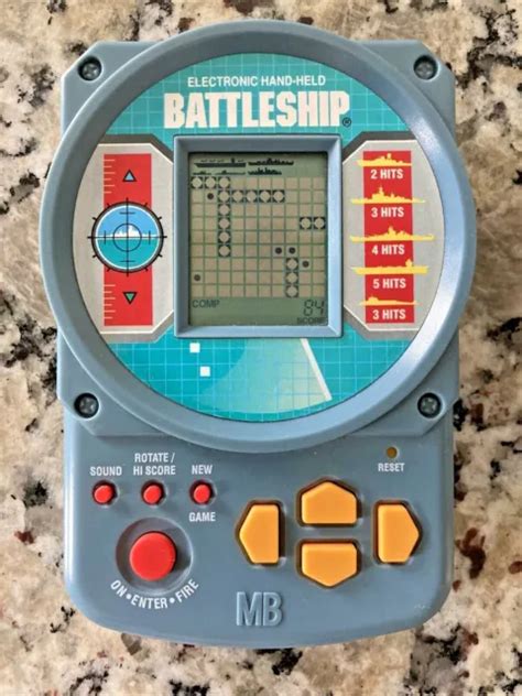 Vintage 1995 Battleship Electronic Handheld Game Milton Bradley Tested