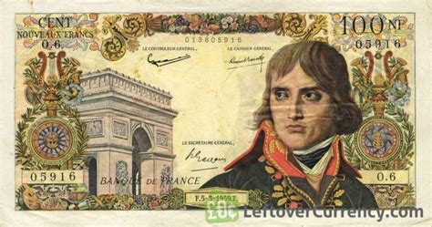 100 French Francs Napoléon Exchange Yours For Cash Today