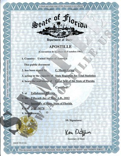 Florida Apostille Authentication Barrios Notary Services