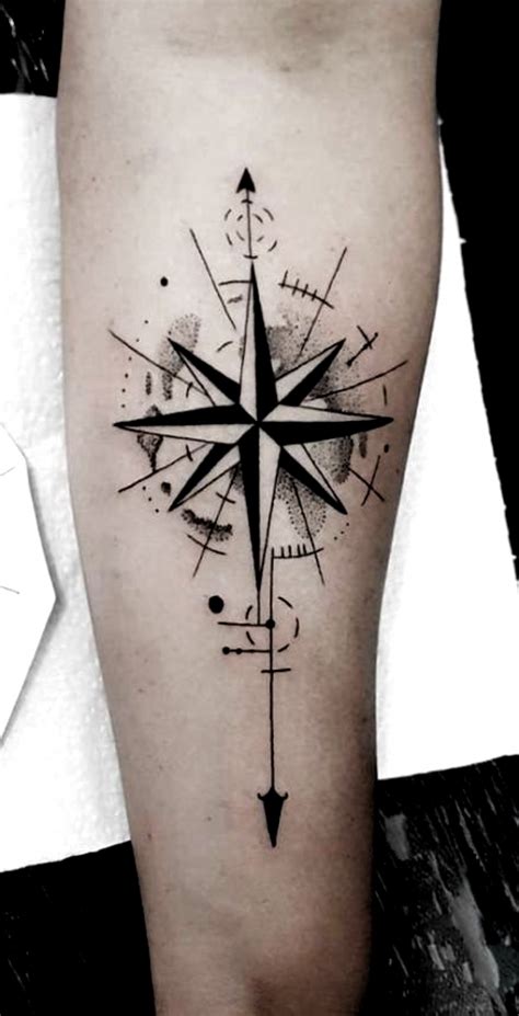 Meaningful Male Forearm Compass Tattoo Designs Best Tattoo Ideas