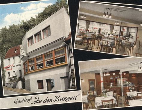 Ltere Postkarte Gasthof Zu Den Burgen Kamp Bornhofen Rhein Loreley Braubach Restaurant Caf Ak