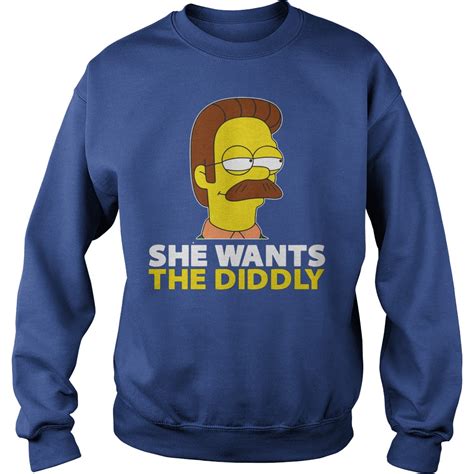 the simpsons ned flanders she wants the diddly shirt hoodie sweater longsleeve t shirt