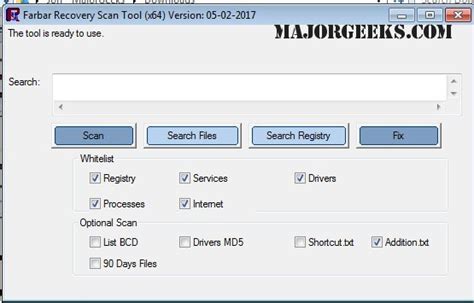 When your browser asks you what to do with the downloaded file, select save (your browser's wording may vary) and pick an appropriate folder. Download Farbar Recovery Scan Tool 64-Bit - MajorGeeks