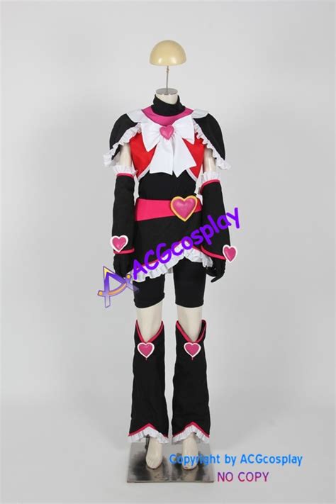 Misumi Nagisa Cure Black Cosplay Costume From Pretty Cure Max Heart