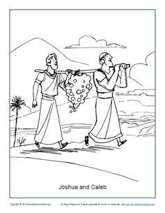 Download this free coloring page of the 12 spies looking into canaan for the first time. 12 Spies - Bible Coloring Pages | What's in the Bible ...