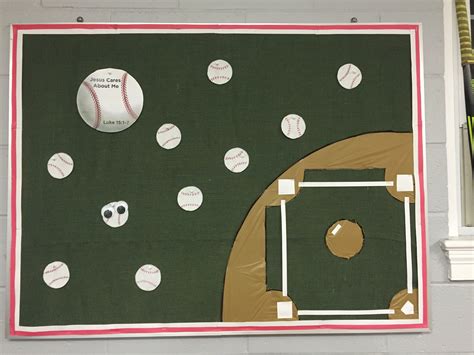 Baseball Bulletin Board Got The Idea Here On Pinterest Ebc Vbs 2918