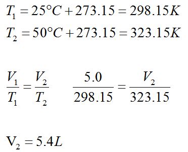 For instance, at 283 k (10 °c) related posts: Gases - Boyle's Law, Charles' Law, Gay-Lussac's Law ...