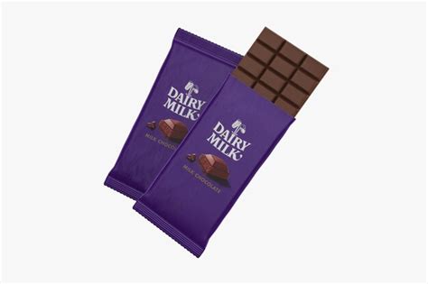 Premium Photo Chocolate Bar Purple Packaging Isolated