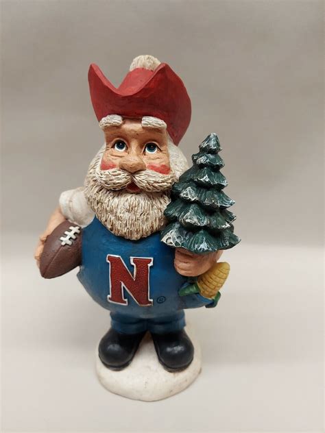 Nebraska Husker Christmas Santa Figurine Bert Anderson Collection Ebay