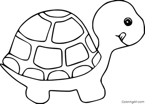 53 free printable Tortoise coloring pages in vector format, easy to