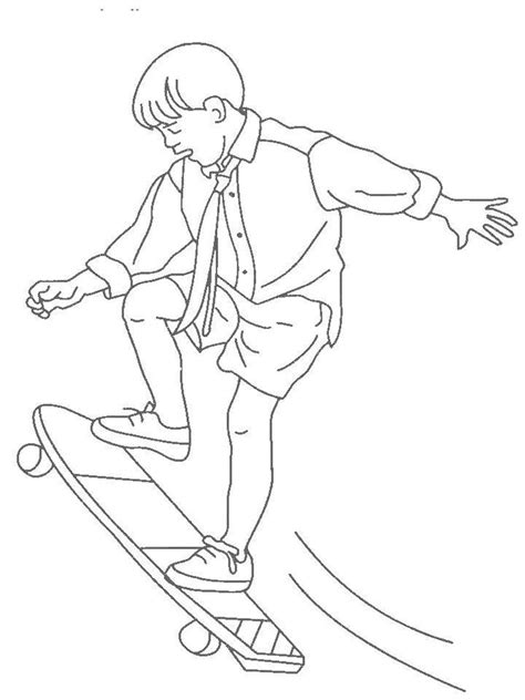 Skateboarding Coloring Page Download And Print Skateboarding Coloring
