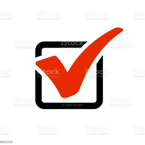 Red Checkmark In Box Vector Stock Illustration Download Image Now