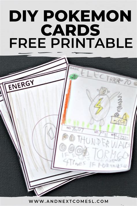 Pokémon aaah make your own pokémon card. DIY Pokemon Cards {Free Printable Template} | Pokemon diy ...