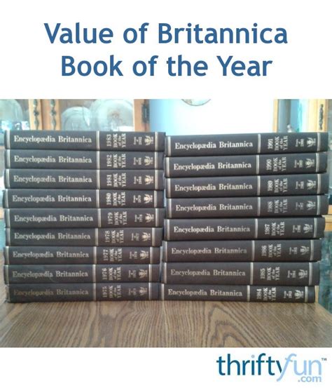 Value Of Encyclopedia Britannica Books Of The Year