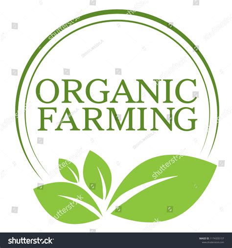 Organic Farming Logo Design Stock Vector Royalty Free 1174335157