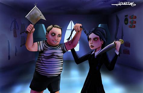 Pugsley And Wednesday Addams By Jackson The Creator On Deviantart